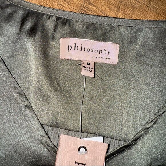 Philosophy Gray Polyester Top - Picture 7 of 8